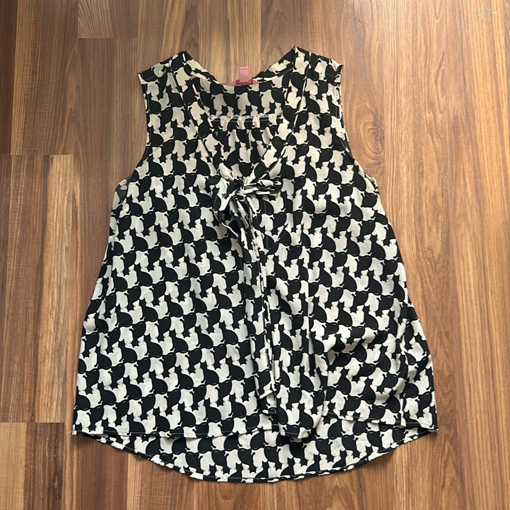 Lilly Pulitzer Cat Print Dress Top